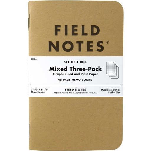 Field Notes Original Mixed 3 Pack