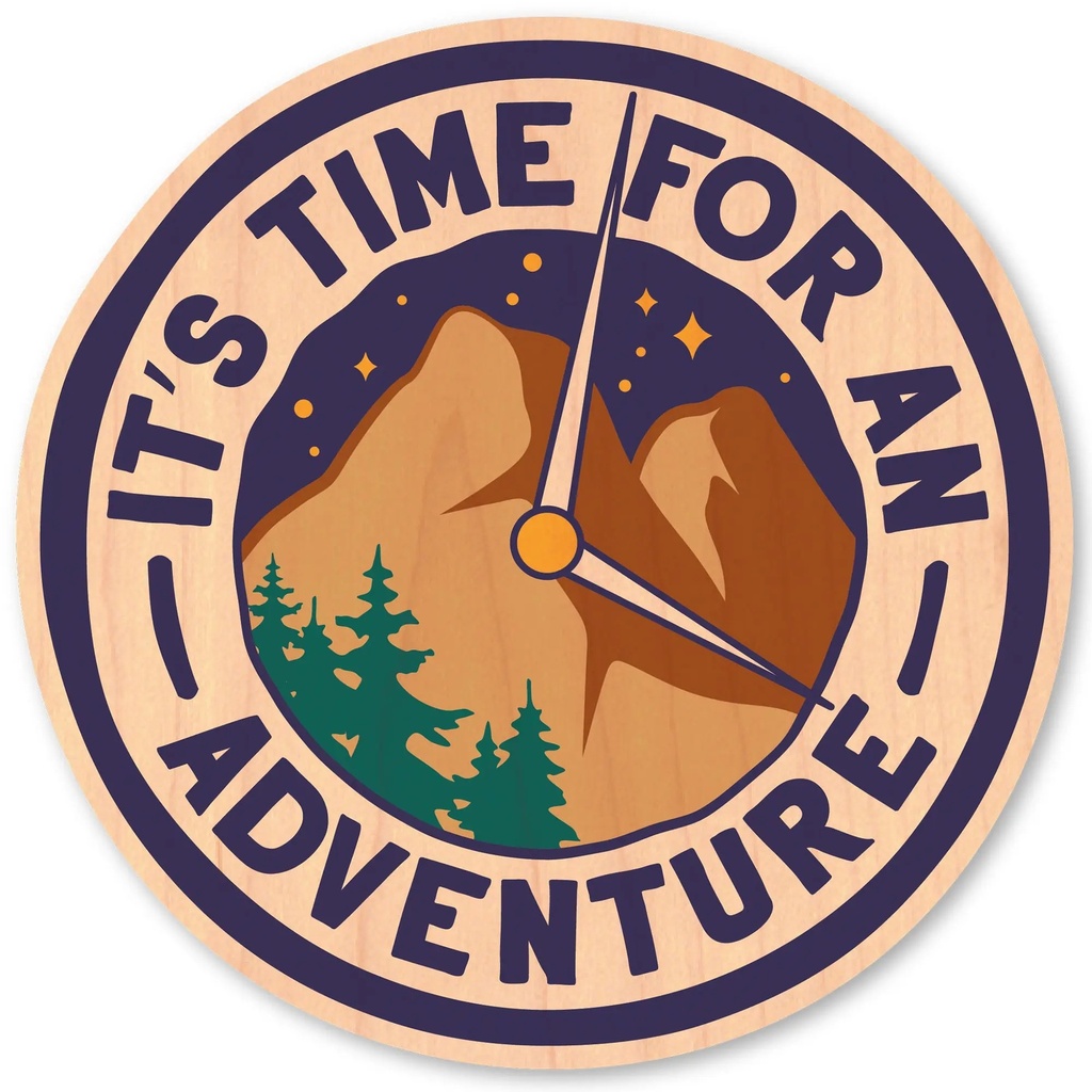 Dust City Wood Sticker Its Time for an Adventure Wood Sticker