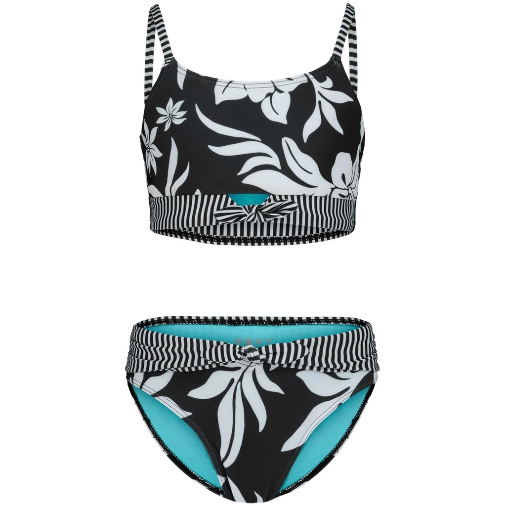 ROXY Girls' Oversized Floral Bikini Set