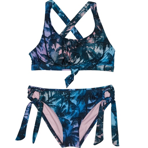 Beach Lingo Girls Santa Cruz Tie Hipster Bikini Set