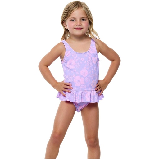 Beach Lingo Little Girls' Luna Luna Ruffle Skirt One Piece Swimsuit