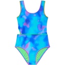 Beach Lingo Girls' Muse Cutout Whipstitch One Piece Swimsuit