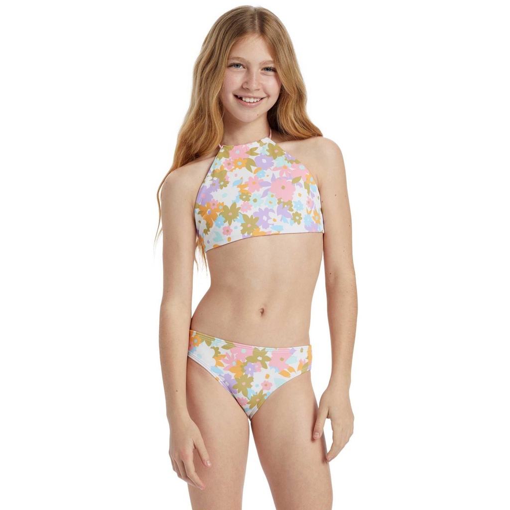 Billabong Girls Kissed By The Sun Rev High Nec Bikini Set