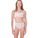 O'Neill Girls' Bali Floral Revo Tie Back Bralette Bikini Set