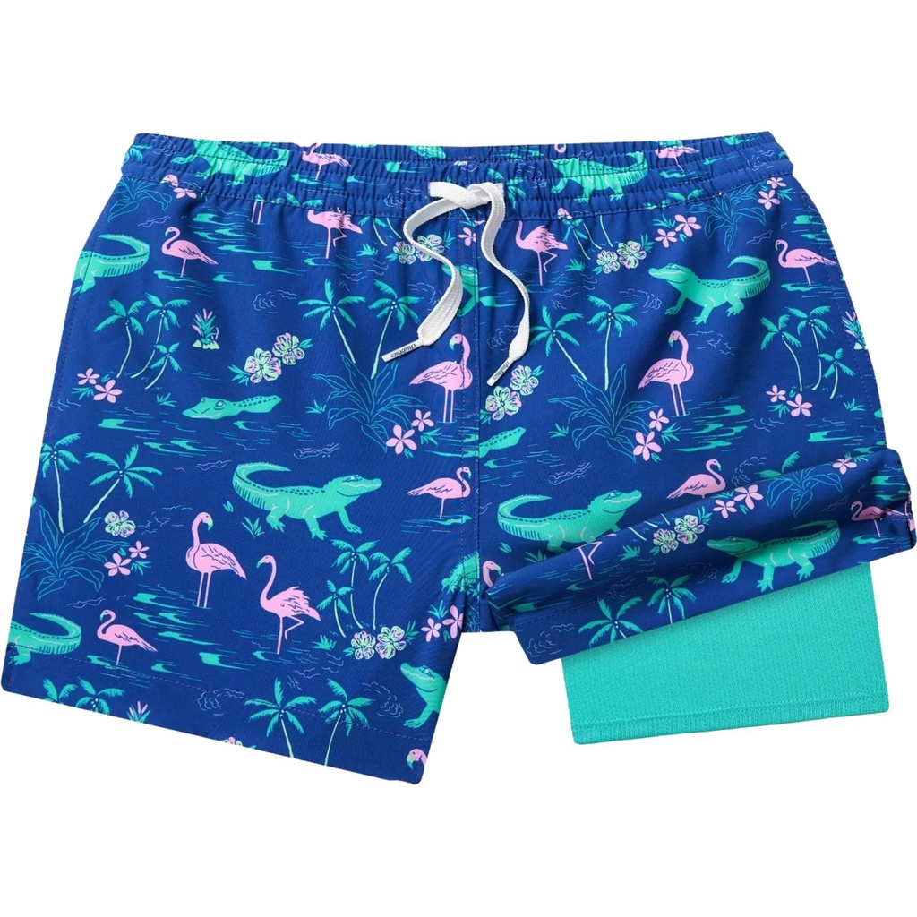 Chubbies Boys' Swamp & Circumstances Lined Swim Trunks