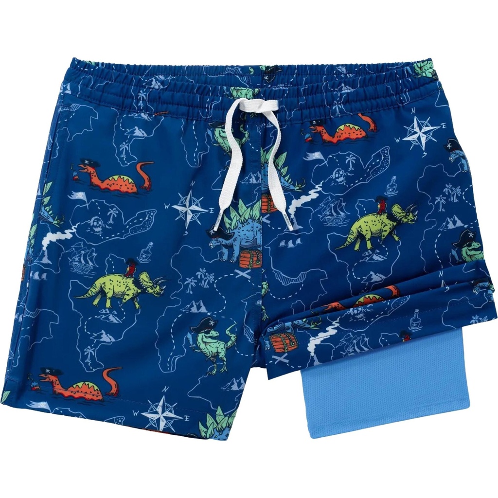 Chubbies Boys' Rex Marks The Spots Lined Swim Trunks