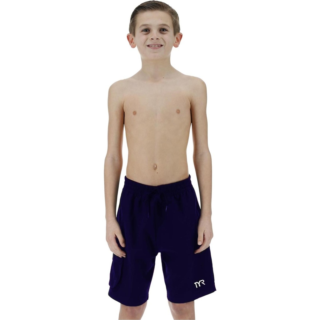 TYR Boys' Challenger-X Solid Swim Shorts