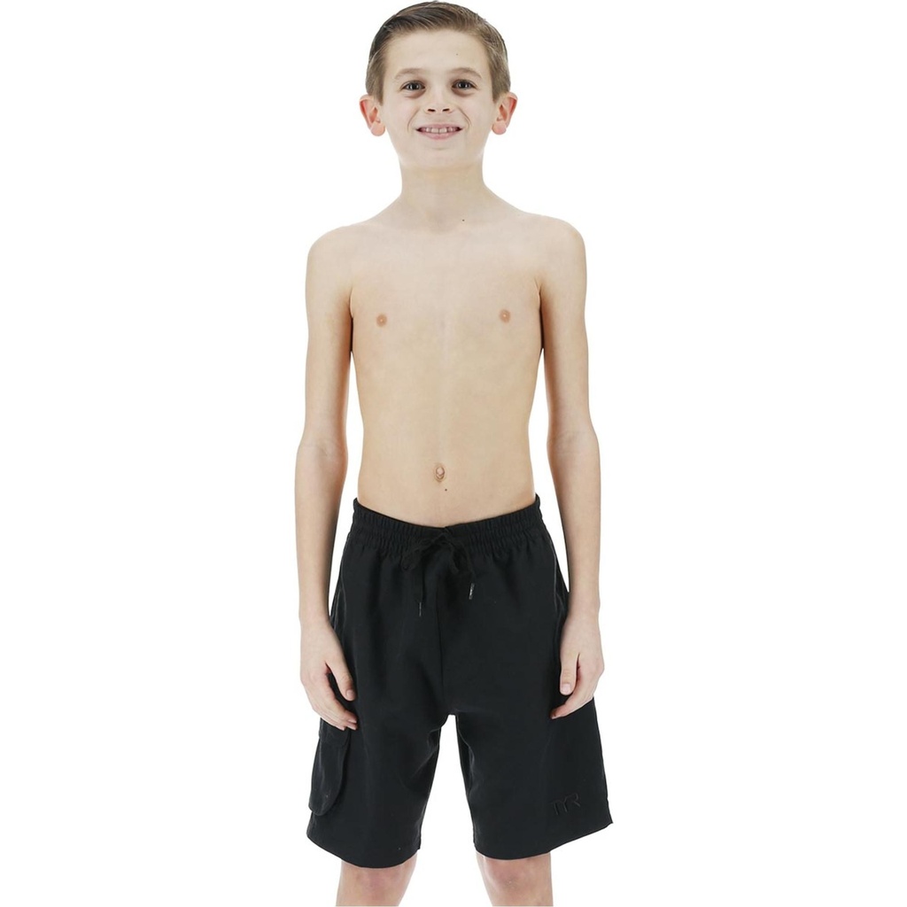 TYR Boys' Challenger-X Solid Swim Shorts