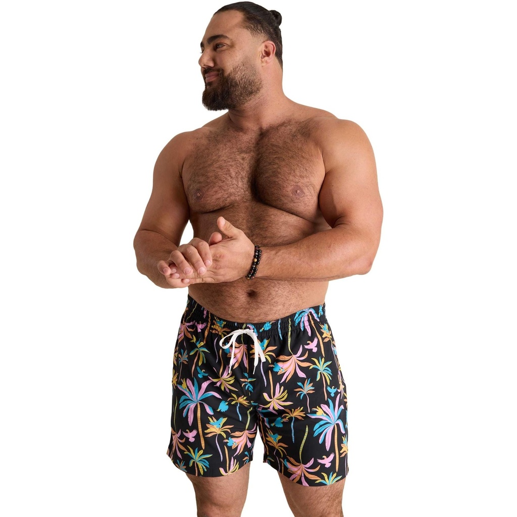 Chubbies Men's Black Light Nights 5.5" Lined Classic Swim Trunks