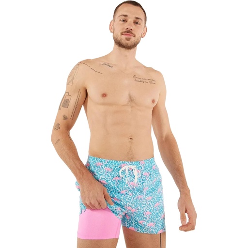 Chubbies Men's Domingos Are For Flamingos 4 in Swim Trunks