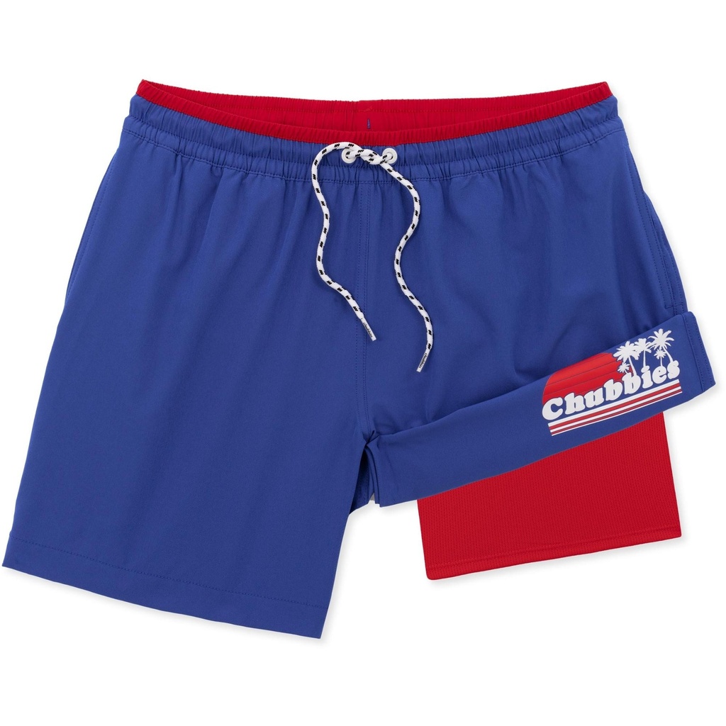 Chubbies Men's Ol' College Try 5.5 in Lined Swim Trunks