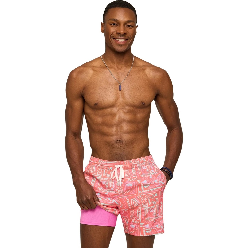 Chubbies Men's Pyramid Poolsides 5.5 in Lined Swim Trunks