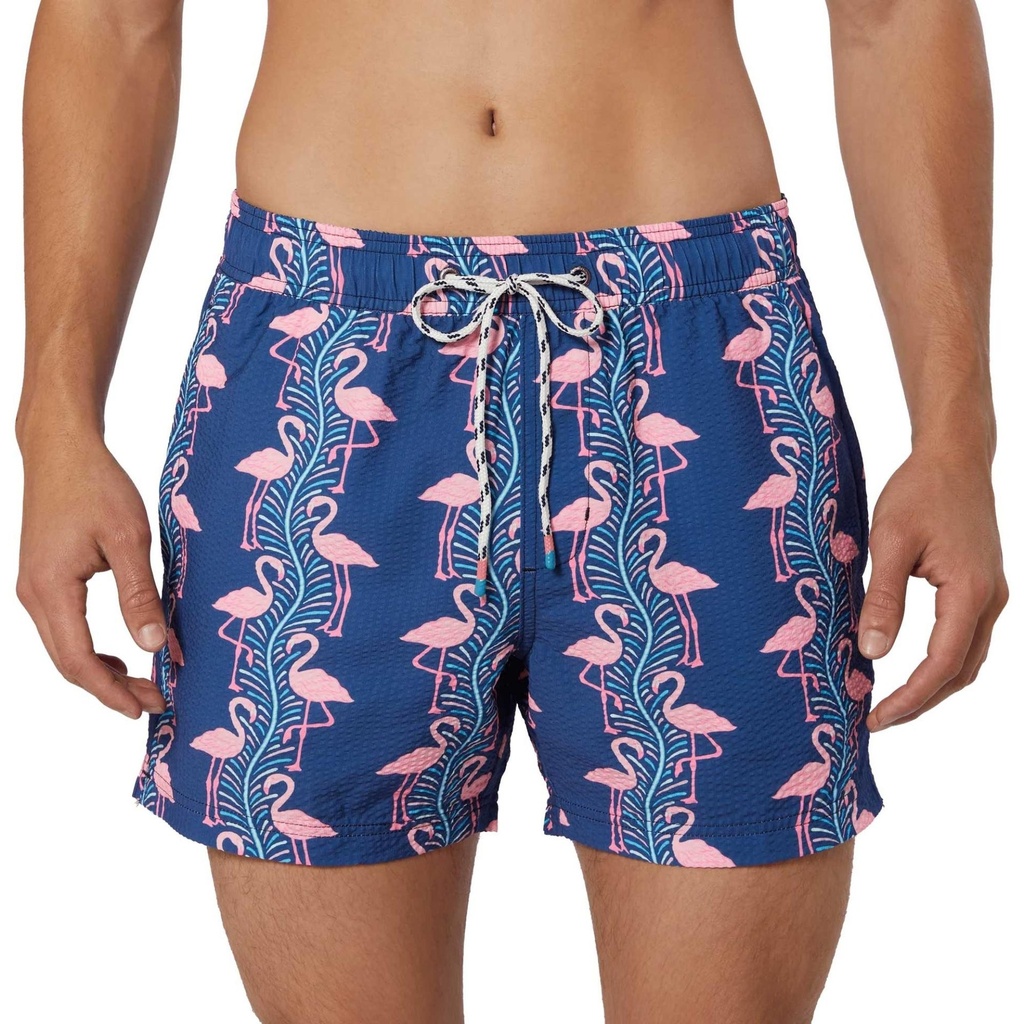 Party Pants Men's Flamingles Stripe Party Starter Short