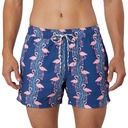 Party Pants Men's Flamingles Stripe Party Starter Short