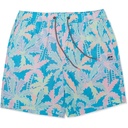 Party Pants Men's Busy Palms Happy Hour Stretch 5 in Lined Swim Trunks