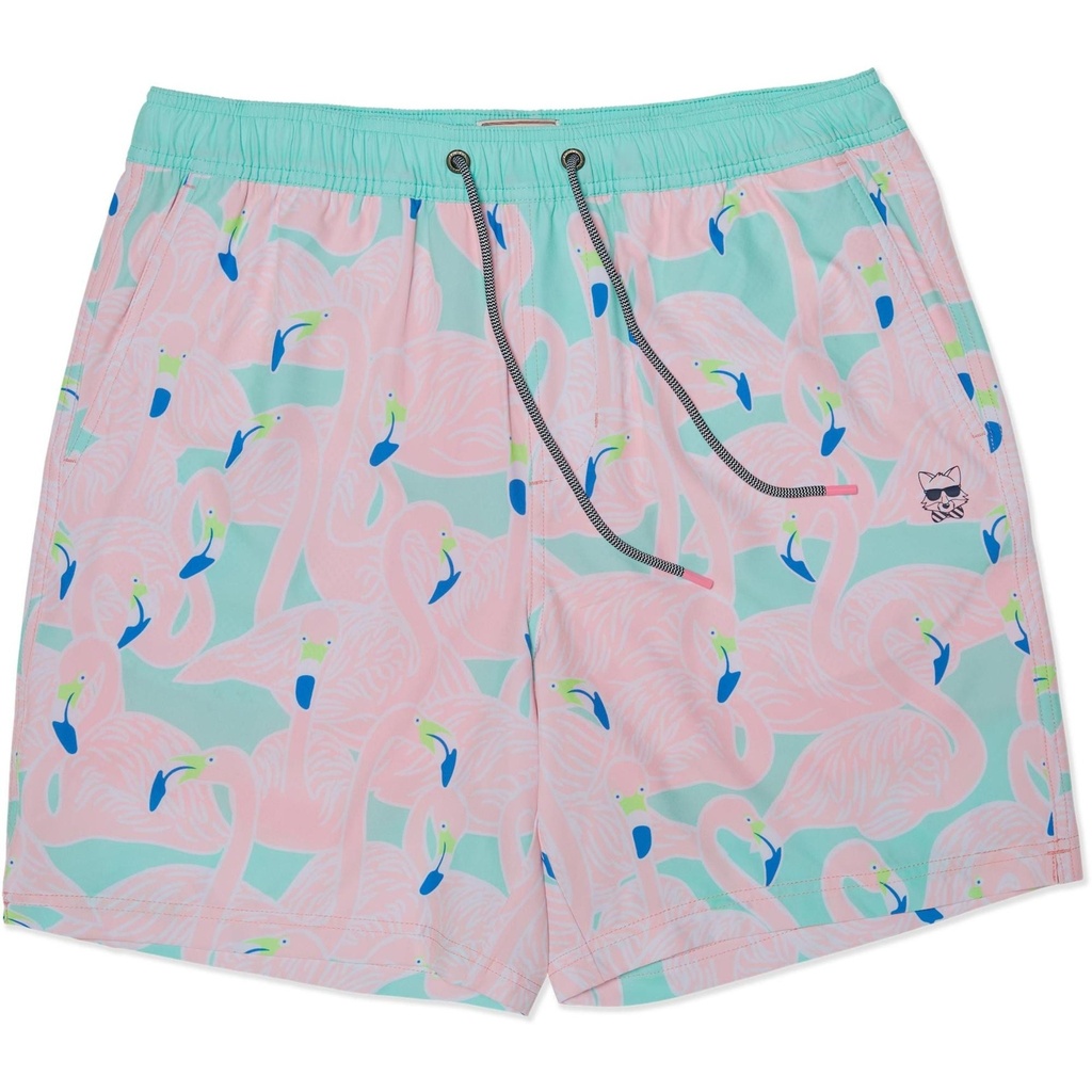 Party Pants Men's Flocking Aye 5 in Lined Swim Trunks