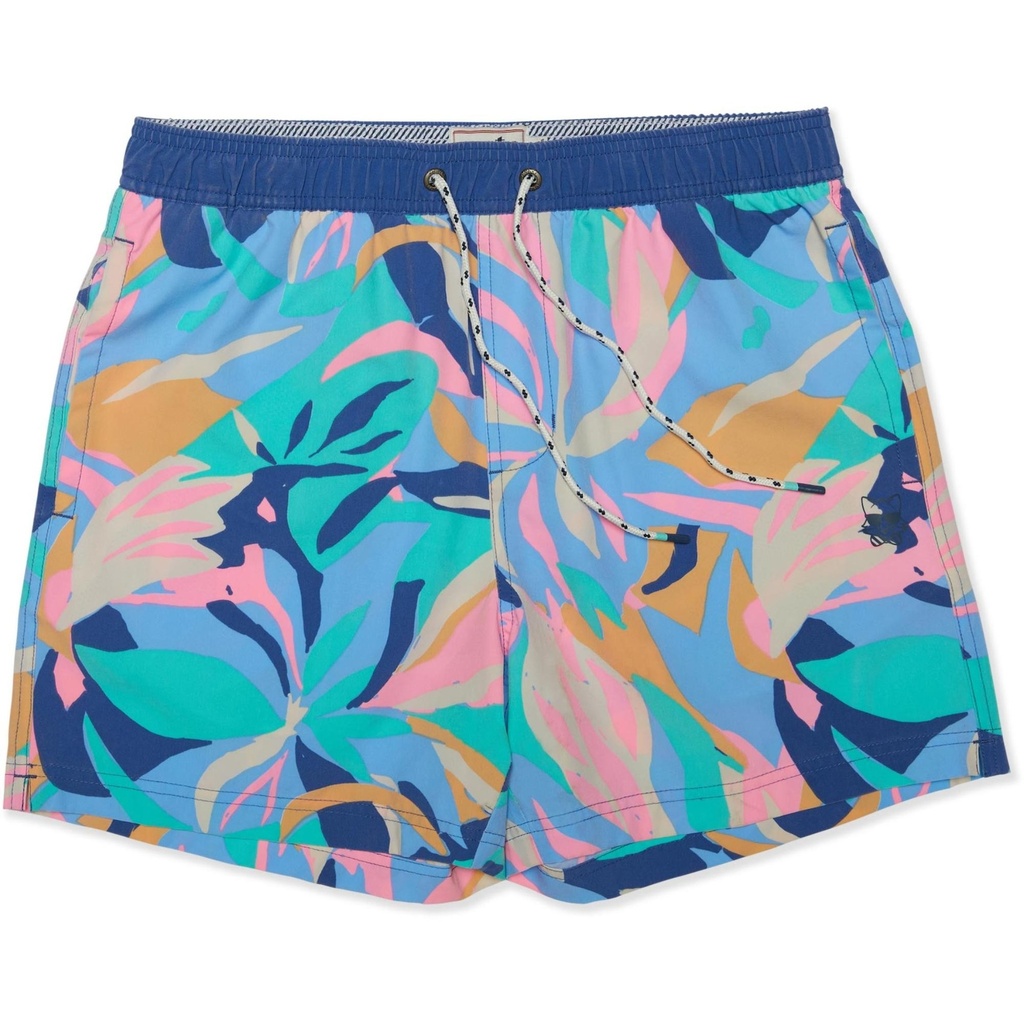 Party Pants Men's M W-T-Floral 5 in Swim Trunks