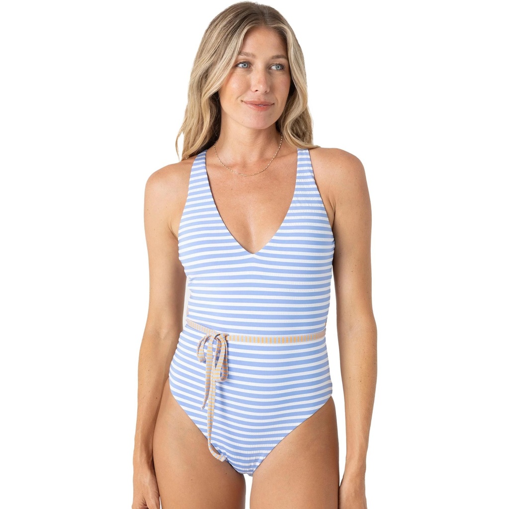 ROXY Women's Pacific Coast Highway Reversible Plunge Belt One Piece