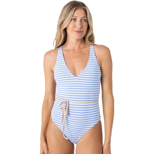 ROXY Women's Pacific Coast Highway Reversible Plunge Belt One Piece