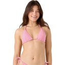 ROXY Women's Good Vibes Mitered Tiki Triangle Bikini Top