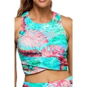 Next By Athena Women's Coconut Bay Static High Neck Bra Top