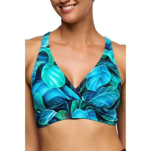 Next By Athena Women's Curacao Palms 25 Minute Sport Bra Top