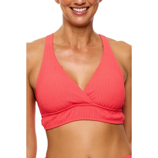 Next By Athena Women's Mini Pucker Rib 25 Min Swim Top