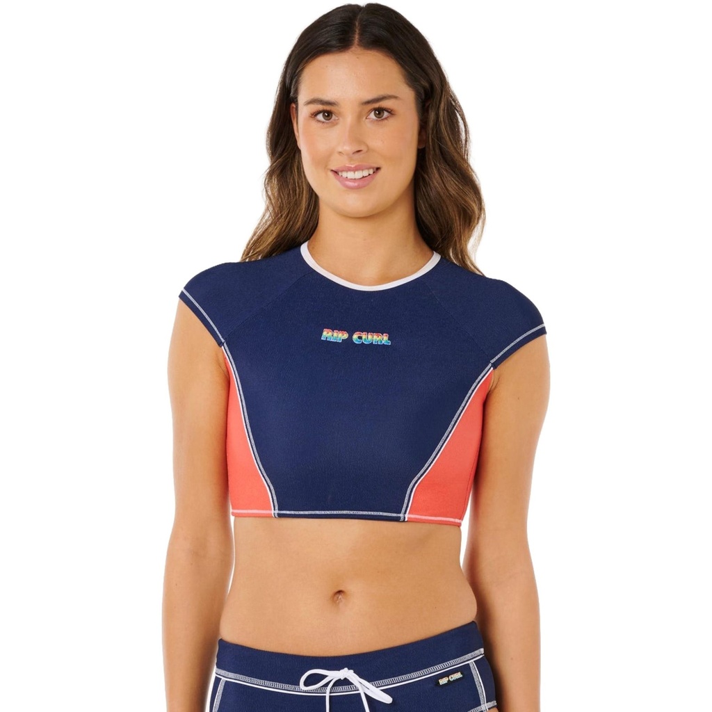 Rip Curl Women's Surf Tide Crop Bikini Top