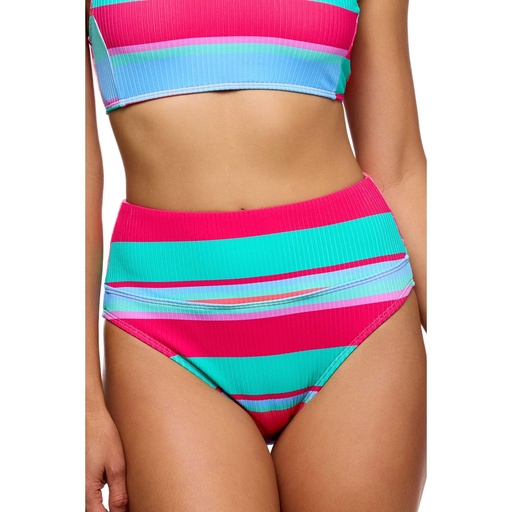 Next By Athena Women's Bermuda Stripe Harmony High Waist Bottoms