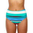 Next By Athena Women's Big Island Stripe Harmony High Waist Swim Bottoms