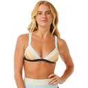 Rip Curl Women's Block Party Spliced Fixed Triangle Bikini Top