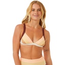 Rip Curl Women's Block Party Spliced Fixed Triangle Bikini Top