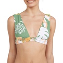 ROXY Women's Wildflowers Reversible Elongated Triangle Bikini Top