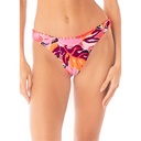 Maaji Women's Coral Leafy Sublimity Regular Rise Classic Bikini Bottom