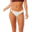 Rip Curl Women's Block Party Spliced Cheeky Coverage Bikini Bottoms