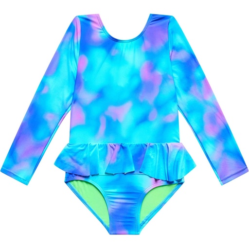 Beach Lingo Little Girls' Muse One Piece Rashguard Swimsuit
