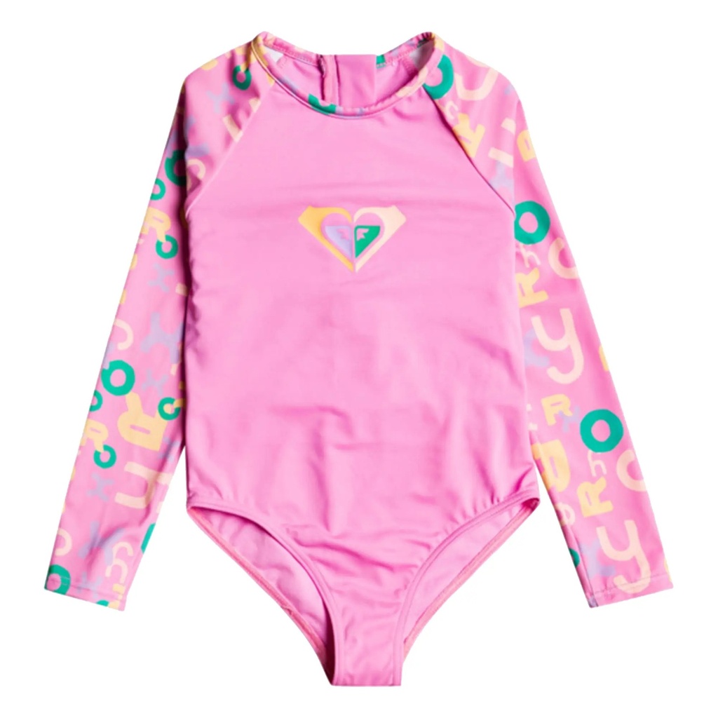 ROXY Girls Funny Bambino Long Sleeve One-Piece Rashguard