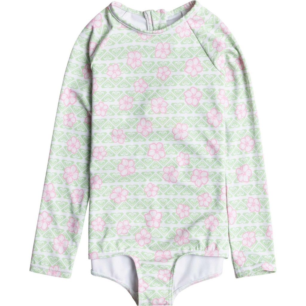 ROXY Little Girls' Hibiline Onesie Rashguard