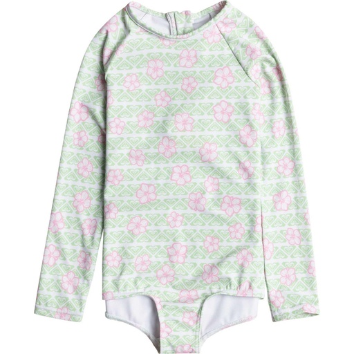 ROXY Little Girls' Hibiline Onesie Rashguard