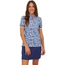 Cabana Life Women's Short Sleeve Collared 1/4 Zip Top