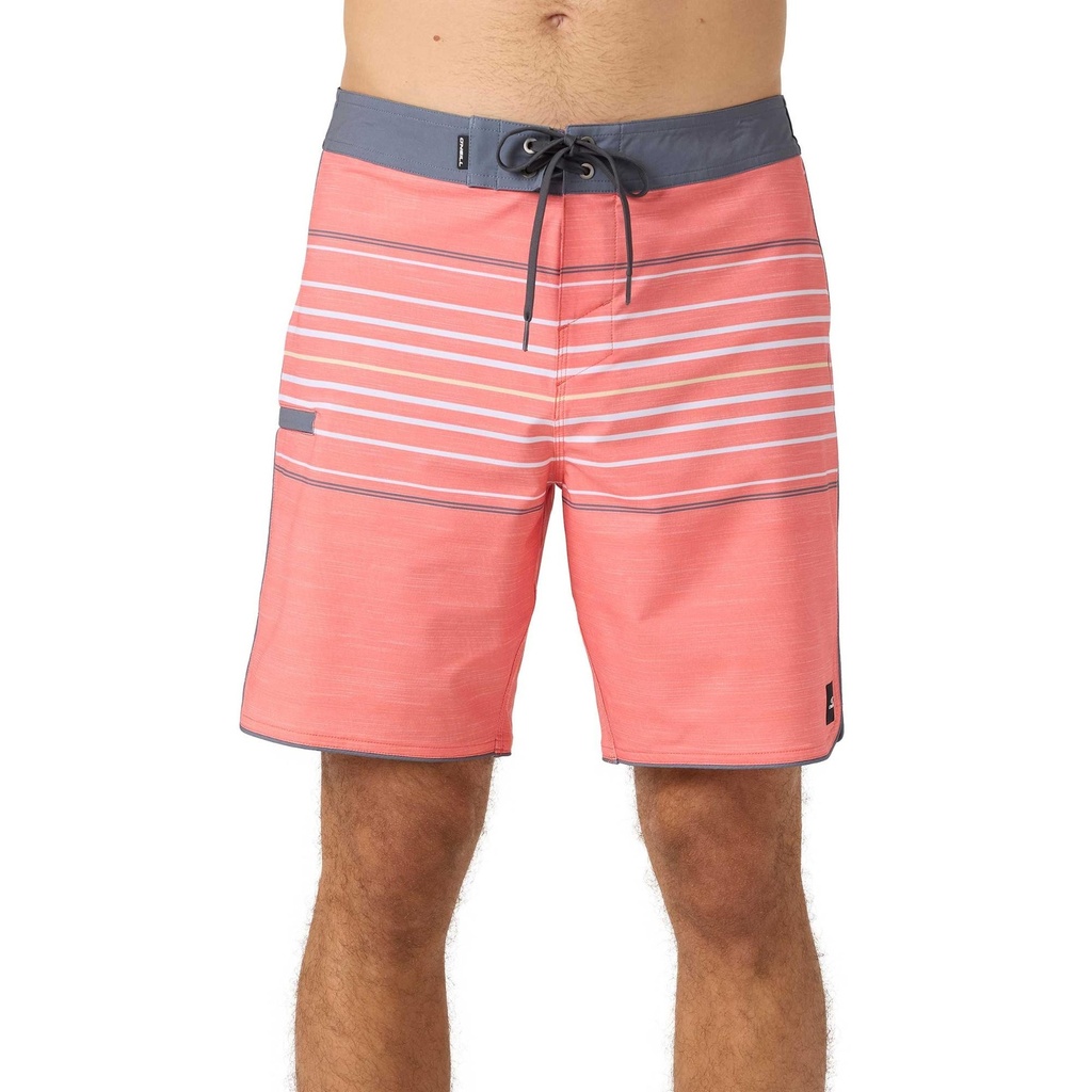 O'Neill Men's Hyperfreak Heat Stripe 18" Scallop Boardshorts