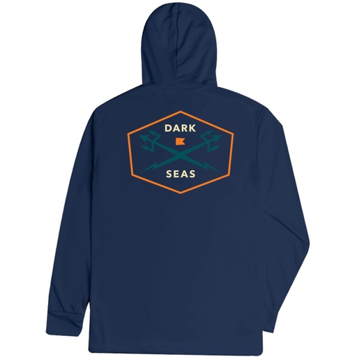 Dark Seas Men's Progressive Long Sleeve Hooded T Shirt