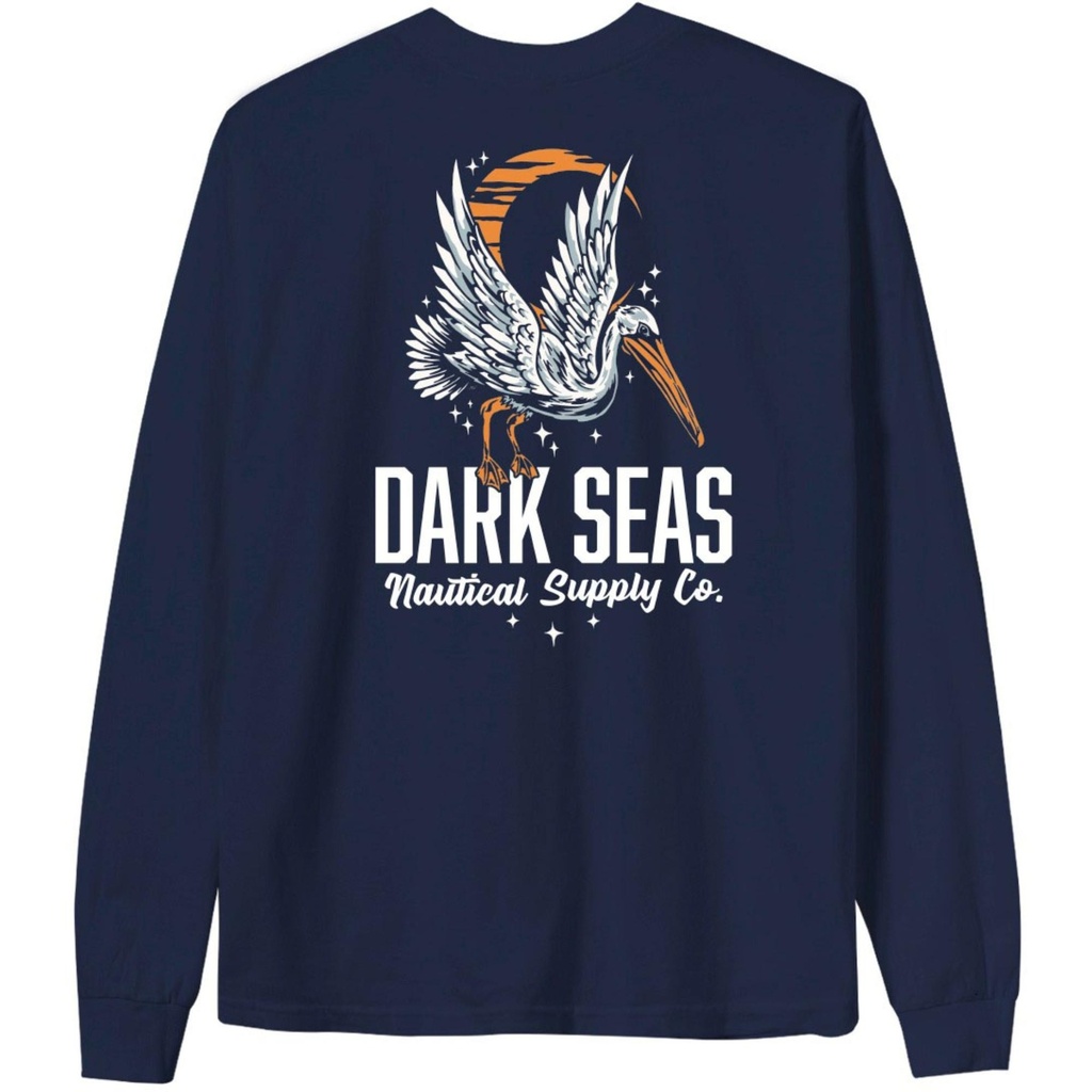 Dark Seas Men's Nite Flyer Stock Long Sleeve T-Shirt