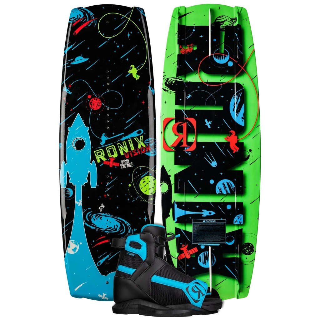 Ronix Kids Vision Wakeboard Package with Vision 5-8.5 Bindings 24
