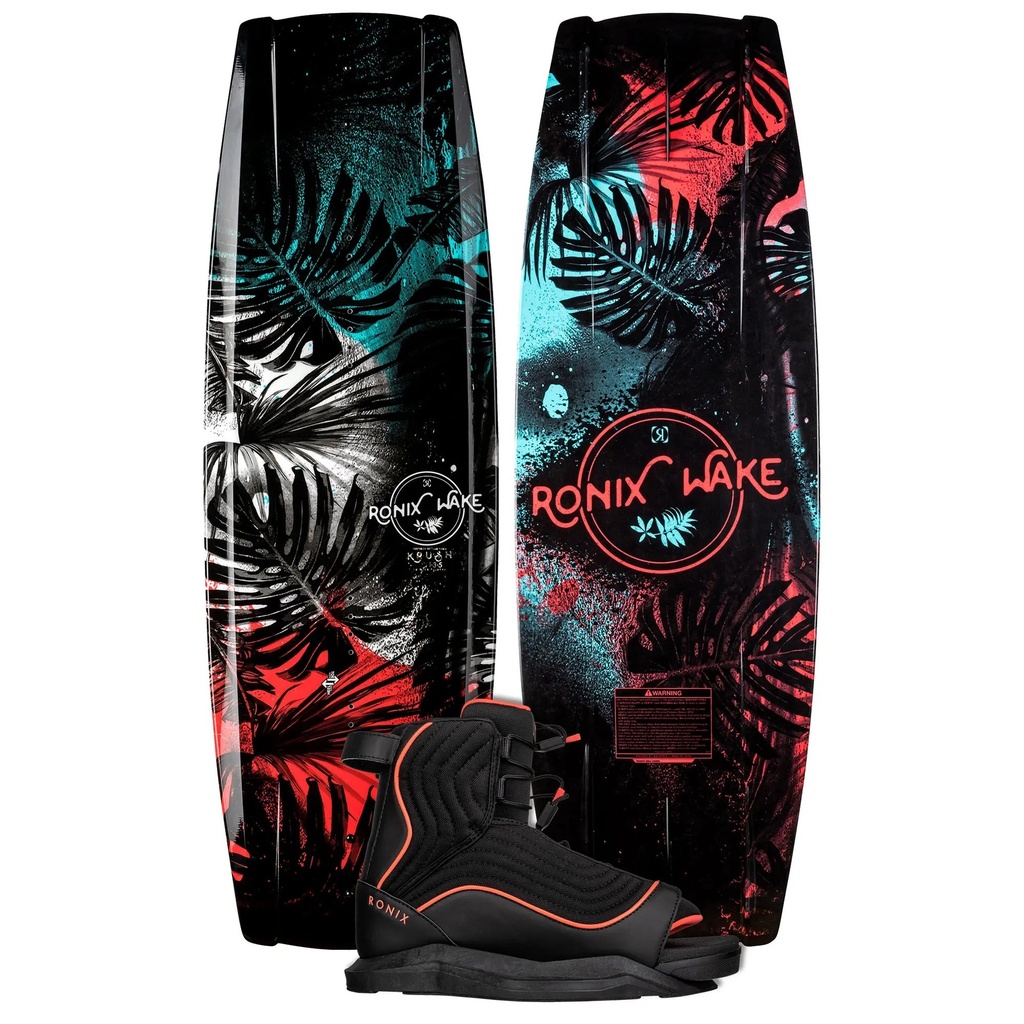 Ronix Women's Krush Wakeboard Package with Luxe 8-10.5 Bindings 24