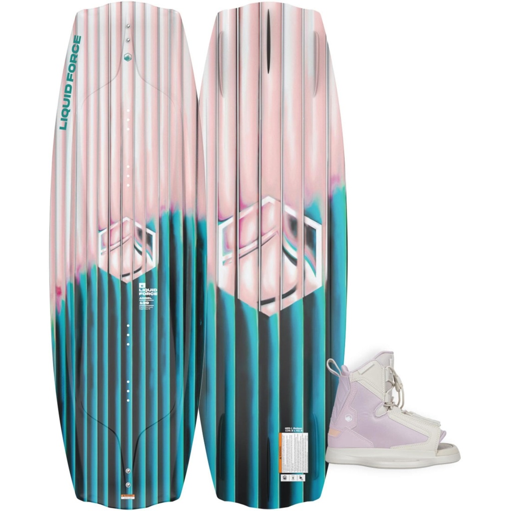 Liquid Force Women's Angel Wakeboard with Plush 6R 7-10 Bindings '26