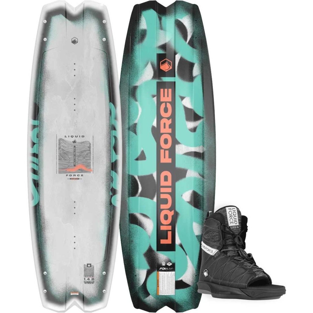 Liquid Force Remedy Wakeboard w/ Classic 6X 10-12 Bindings