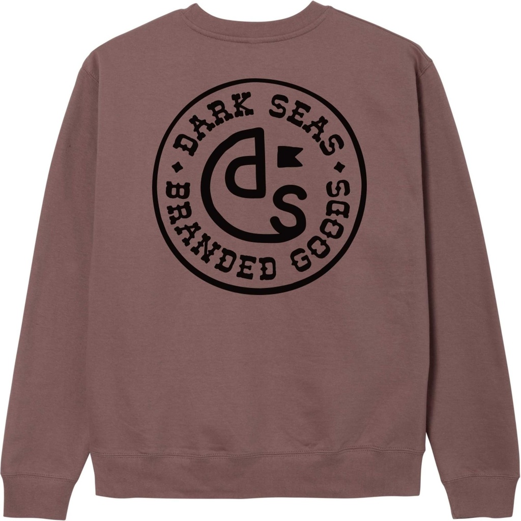 Dark Seas Men's Branding Iron Crew Fleece Sweatshirt