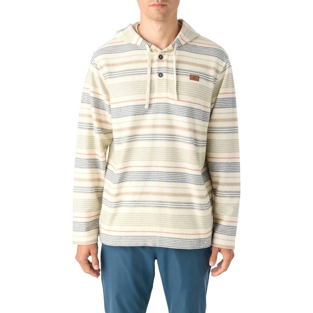 O'Neill Men's Bavaro Stripe Poncho Fleece Pullover