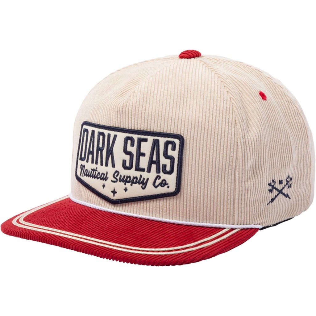 Dark Seas Saddleback Cord Snapback Hat